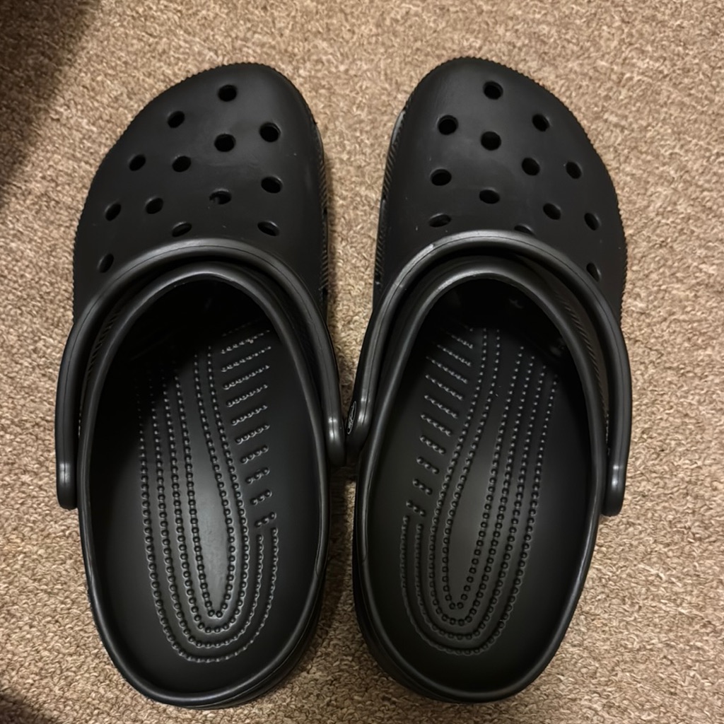 Unisex Black Crocs Clogs
